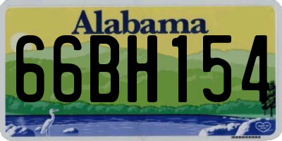 AL license plate 66BH154