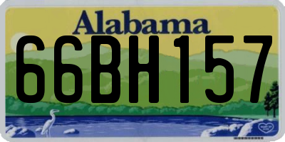 AL license plate 66BH157