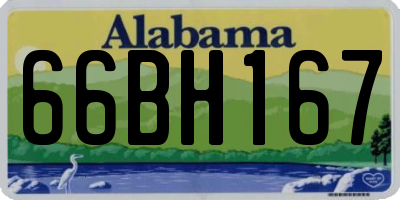 AL license plate 66BH167