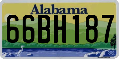 AL license plate 66BH187