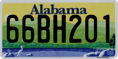 AL license plate 66BH201