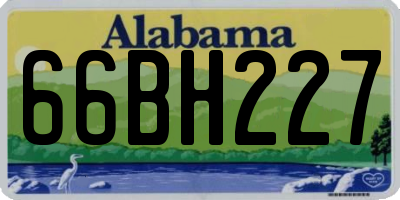 AL license plate 66BH227