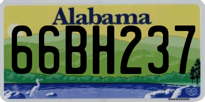 AL license plate 66BH237