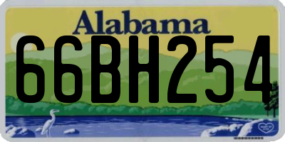 AL license plate 66BH254