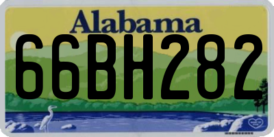 AL license plate 66BH282