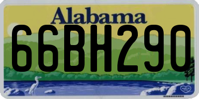 AL license plate 66BH290