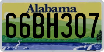 AL license plate 66BH307