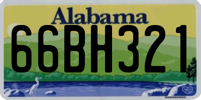 AL license plate 66BH321