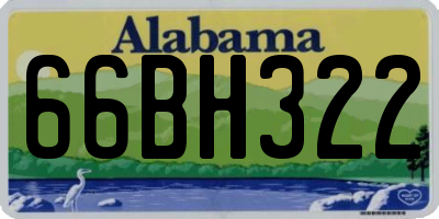 AL license plate 66BH322