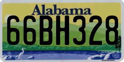 AL license plate 66BH328