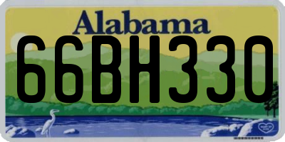 AL license plate 66BH330