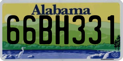 AL license plate 66BH331