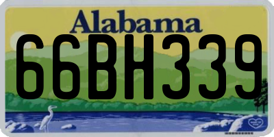 AL license plate 66BH339