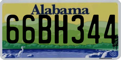 AL license plate 66BH344