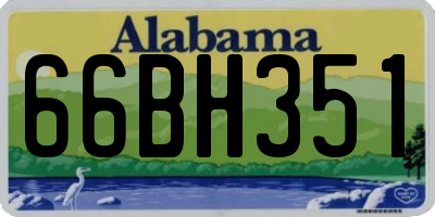 AL license plate 66BH351