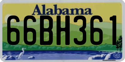 AL license plate 66BH361