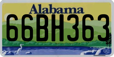 AL license plate 66BH363