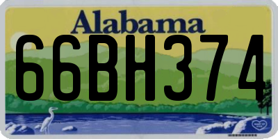 AL license plate 66BH374