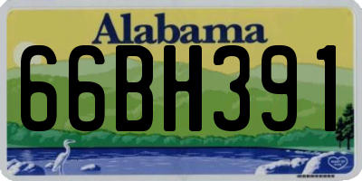 AL license plate 66BH391