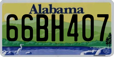 AL license plate 66BH407