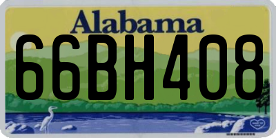 AL license plate 66BH408