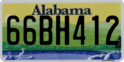 AL license plate 66BH412