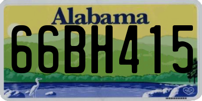 AL license plate 66BH415
