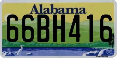 AL license plate 66BH416