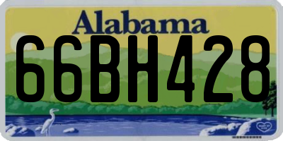 AL license plate 66BH428