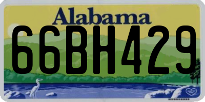 AL license plate 66BH429
