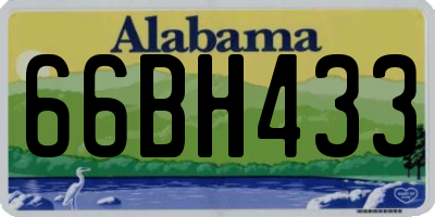 AL license plate 66BH433