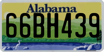 AL license plate 66BH439