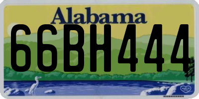 AL license plate 66BH444