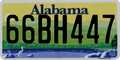 AL license plate 66BH447