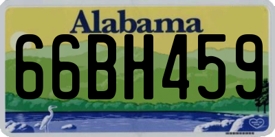 AL license plate 66BH459