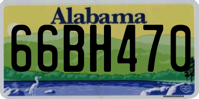 AL license plate 66BH470