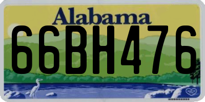 AL license plate 66BH476