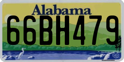 AL license plate 66BH479