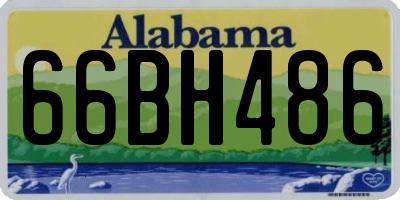 AL license plate 66BH486