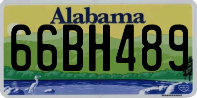 AL license plate 66BH489