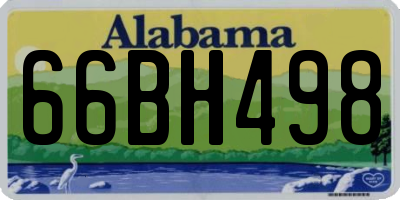 AL license plate 66BH498