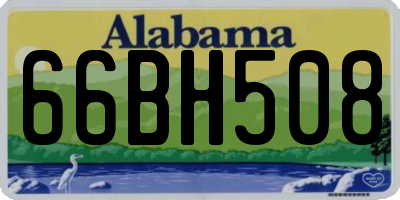 AL license plate 66BH508