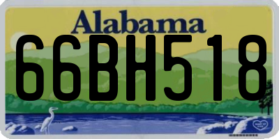 AL license plate 66BH518