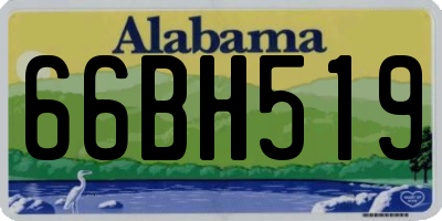 AL license plate 66BH519
