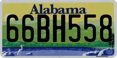 AL license plate 66BH558