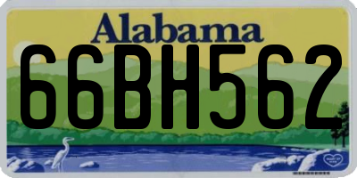 AL license plate 66BH562