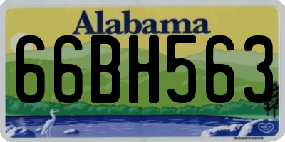 AL license plate 66BH563