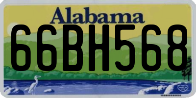 AL license plate 66BH568
