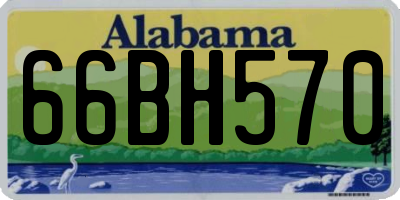 AL license plate 66BH570