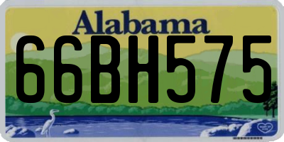 AL license plate 66BH575